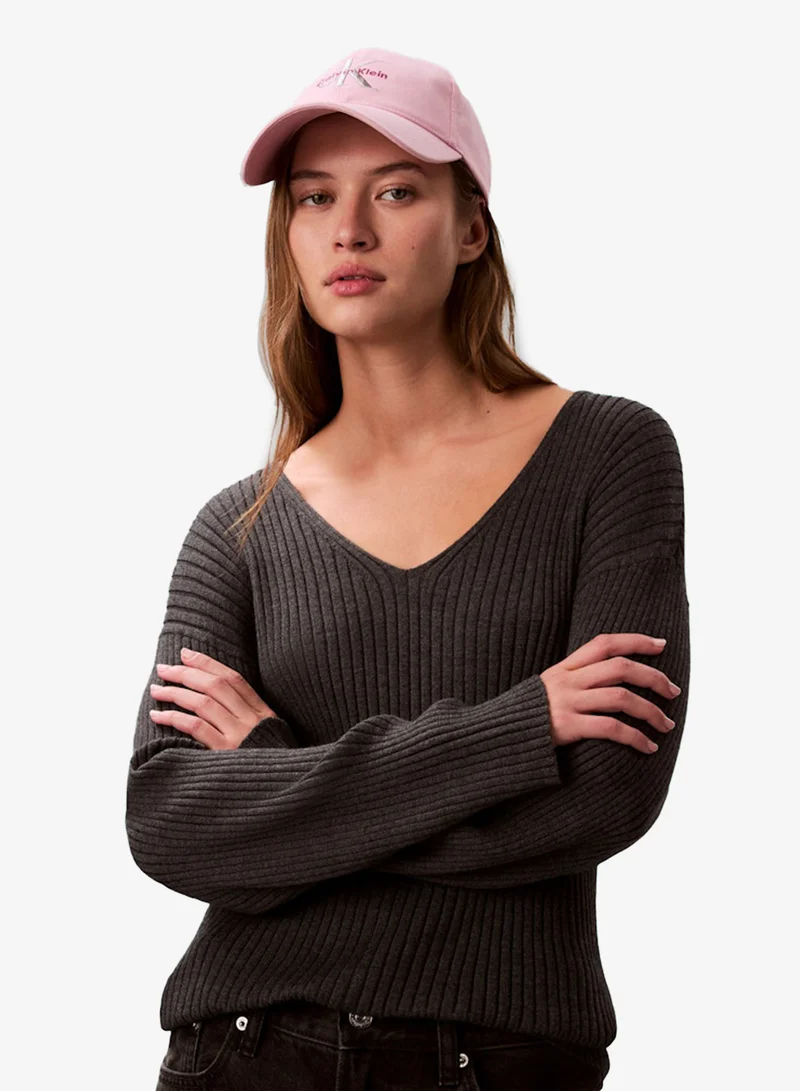 Calvin Klein French Orchid Embroidered Monologo Baseball Cap for Women | Best Price UAE